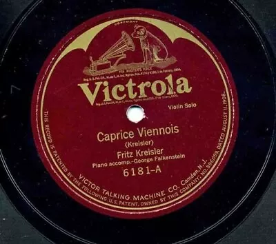 Caprice Viennois / Humoresque Fritz Kreisler 1919 Victrola 78 RPM • $6.50