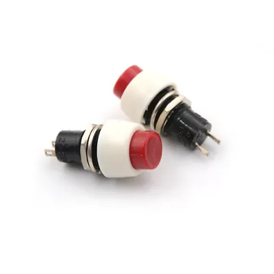 2Pcs  Mini 2 Pin Round Toggle Self-locking Power ON/OFF Push Button Switch -ca • $1.05