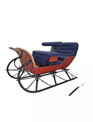 Restored Antique Studebaker 4 Passenger Horse Drawn Sleigh With Shafts & Pole • $6500