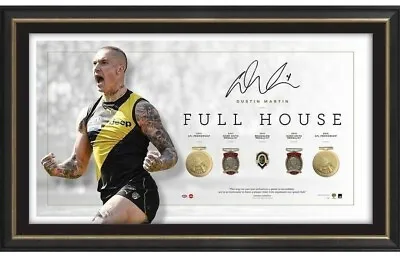 $496 • Buy Dustin Martin Richmond Signed Framed Brownlow Full House Limited Edition Print
