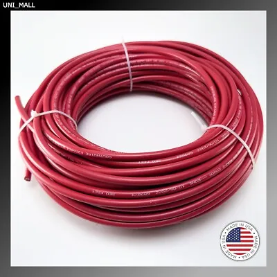 100' SouthWire 10AWG RED  Solar Panel Wire 2000V UL 4703 Pure Copper Made In USA • $65.99