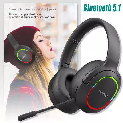 Wireless Bluetooth Over Ear Headphones + Mic For Motorola Edge 5G UW/+/2022/2023 • $26.99