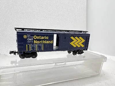 N Scale Ontario Northern 40’ Box Car With Operating Doors - Lifelike  • $10