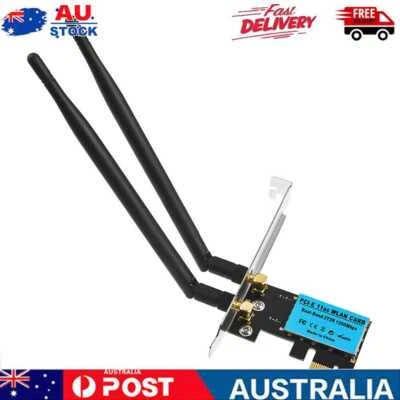 $26.69 • Buy 1200Mbps PCI-E Wireless WiFi Card 2.4G/5GHz Dual Band Network Adapter For PC