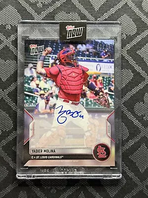 2022 TOPPS NOW ROAD TO OPENING DAY Yadier Molina AUTO /99 00-361A SEALED • $139.95