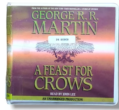 A Feast For Crows By George R R Martin Unabridged Audiobook 26 CDs Like New • $12.99