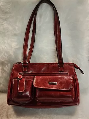 Womens Burgundy/Red Shoulder Bag/Purse • £24.10