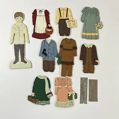 Vintage Dolly Days? Magnetic Wood Doll Wood Cut Out Dolls Magnetic Clothing • $7.50