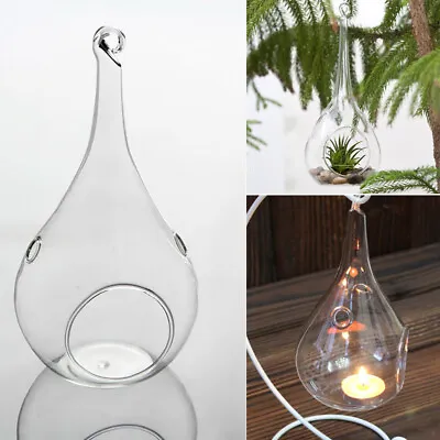 6-36X Clear Glass Jar Ball Fillable Bauble Hanging/Table Candle Tea Light Holder • £11.95