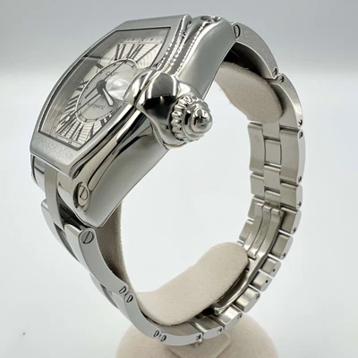 $4092.60 • Buy Cartier Roadster GMT XL W62032X6 Automatic Silver Dial Bracelet Mens Very Good