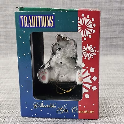 Vtg Traditions Collectable Polar Bear W/Snowflake Christmas Ornament Kirkland • $5.99