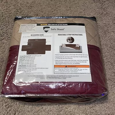 NEW Sofa Shield Patented Couch Covers Reversible Tear Microfiber XL Seat NEW! • $24.99