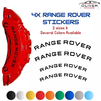 4x RANGE ROVER SPORT Brake Caliper Decal Stickers For Car High Temperature Decal • $16