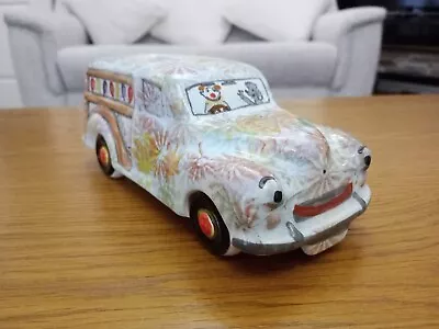 Morris Minor Traveller Ceramic Moneybox Piggy Bank With Stopper. Happy Car!  • £15.99