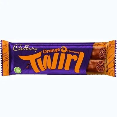 Cadbury Twirl Orange 43g X 48Chocolate Bar Limited Edition Chocolate BB. 04/2024 • £29.99