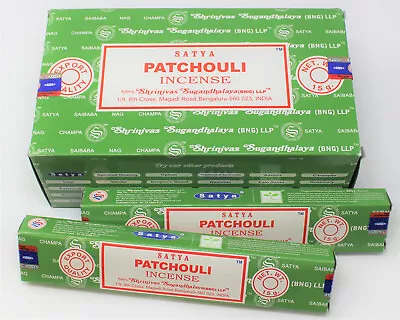 Satya Nag Champa PATCHOULI Incense Sticks: Choose 15 30 45 90 Or 180 Gm • $4.90