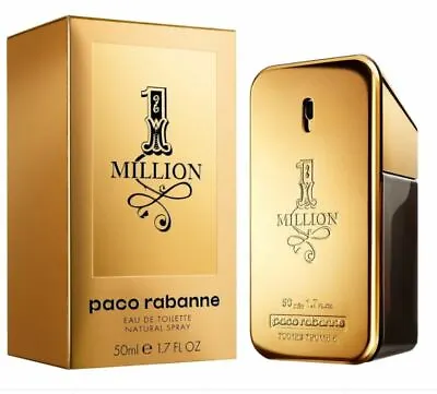 PACO RABANNE One Million 50ml EDT For Men Spray BRAND NEW Genuine Free Delivery • £47.35