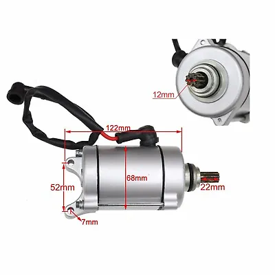 9T Starter Motor Air Cooled 150cc 200cc 250cc Lifan Zongshen ATV Quad Dirt Bike • $41.56