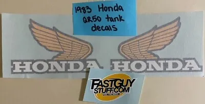 LICENSED HONDA VINTAGE 1983 QR50 TANK DECALS Stickers QR 50 Mini Bike Monkey QR • $18.87