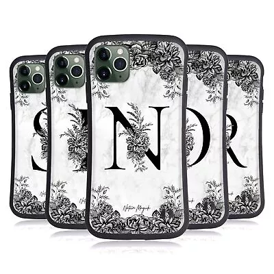 NATURE MAGICK B&W MARBLE MONOGRAM 2 HYBRID CASE FOR APPLE IPHONES PHONES • $23.95