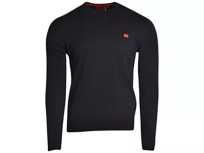 Hugo Boss San Cassius-C1 Sweater Men's Long Sleeve Crew Neck Black • $98