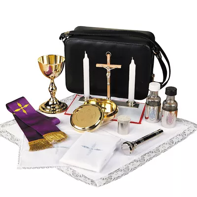 Deluxe Portable Mass Kit With Sprinkler Oil Stock Linens And Case • $310