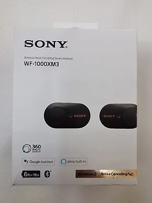 Sony WF-1000XM3 Wireless Noise-Cancelling Headphones - BLACK COLOR • $139.99