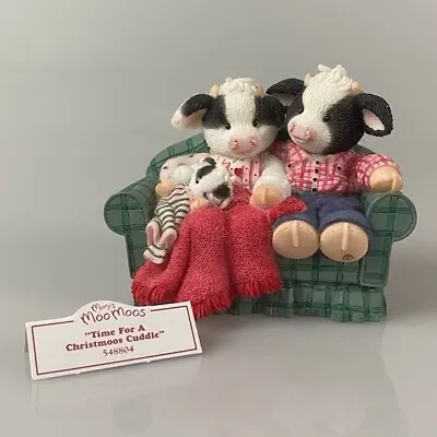Marys Moo Moos Christmoos Cuddle Family Holiday Xmas Figurine Enesco Retired • $19.99
