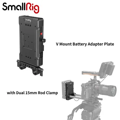 $97.90 • Buy SmallRig V Mount Battery Adapter Plate With Dual 15mm Rod Clamp For BMPCC 4K&6K