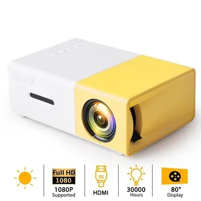 YG300 Portable LED Mini Projector Child Beamer Home Theater Game Video Playe • £39.99