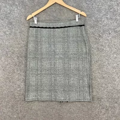 Sao Paulo Skirt Womens AU 12 Grey Straight & Pencil Zip Knee Length J7014 • $18.95