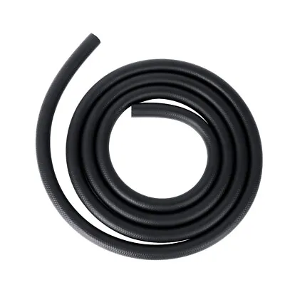 LokoCar 1/4  Fuel Hose Line Push Lock NBR Rubber SAE 30R7 5FT 200PSI Black • $11.99