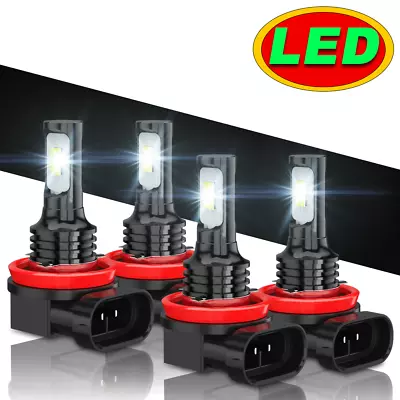 4X CSP H9 H11 LED Headlight Bulbs High Low Beam Combo 6500K White Super Bright • $17.99