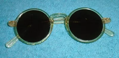 Vintage 1930s Art Deco Wilson Celluloid Sunglasses Flesh Frames Made In U.S.A. • $109.95