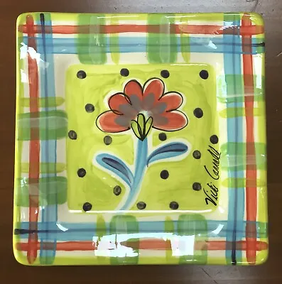 Vicki Carroll Studio Square Salad Plate Fine And Dandy • $28