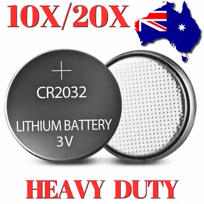 10/20pcs CR2032 Battery Batteries 3V Lithium Coin Cell Button Watch Toy AUS POST • $7.95