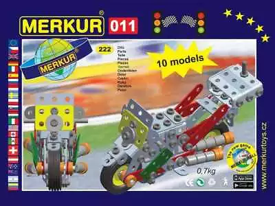 Metal Construction Set Merkur Motorcycle 08 Kg NEW Made In CZECH REPUBLIC • $80