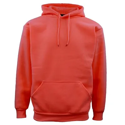 $8.13 • Buy Adult Unisex Men's Basic Plain Hoodie Pullover Sweater Sweatshirt Jumper XS-8XL