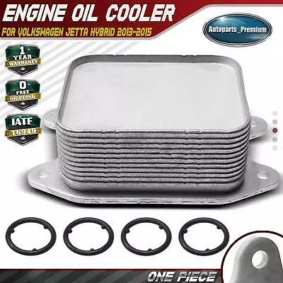 Engine Oil Cooler For Volkswagen Jetta Hybrid 2013 2014 2015 L4 1.4L 04E117021C • $31.99