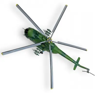 Mil Mi-8 HIP Ukrainian AF Helicopter Hand Made Display Model Scale 1:100 • £205.32