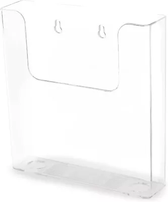 Brochure Holder Wall Mount Clear A4 / A5 - Organize Menus & Leaflets In Style • £10.99