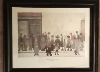 £15 • Buy L S Lowry Framed Print Picture Art 'Waiting For The Shops To Open' 45cm X 35.5cm