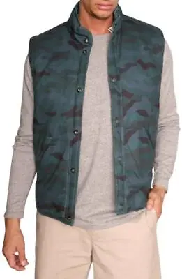 $155 - TailorByrd Reversible Solid To Camo Vest In Hunter Size M • $24.99