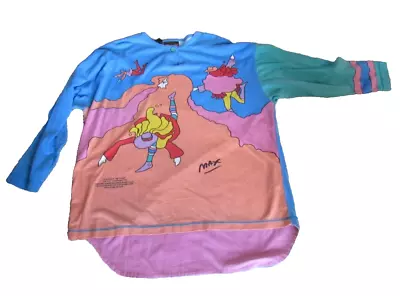 1987 Vintage Peter Max Max & Neo Playing In The Clouds Size M • $199.95