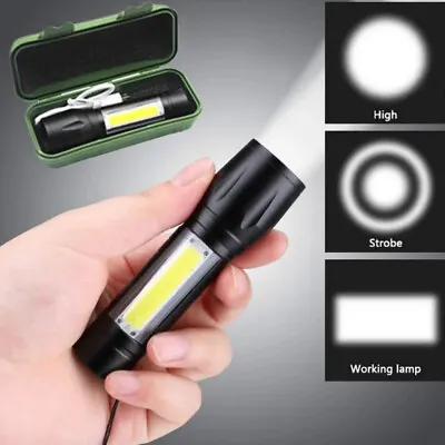 Mini USB Rechargeable LED Flashlight Powerful Small Pocket Lamp Gift For Kids US • $3.99