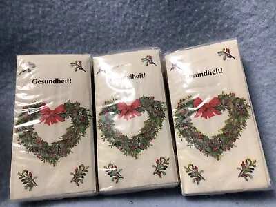 Gesundheit Pocket Facial Tissues New Christmas Heart & Tree New • $11