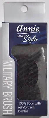 New Annie Easy Style Military Brush 100% Boar With Reinforced Bristles #2077 • $6.99