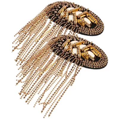 Bead Chain Epaulets Link Chain Badge Epaulette Fringe Tassel Shoulder Mark • $12.12