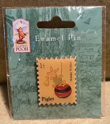 Classic Pooh Michel & Company Piglet Holiday Wishes Enamel Pin • $20