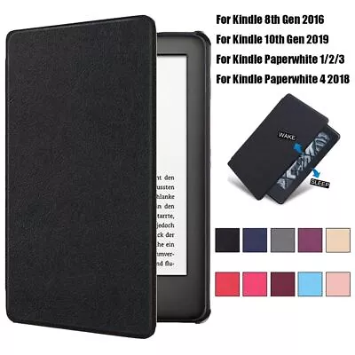 Shell PU Leather Smart Case For Amazon Kindle 8/10th Gen Paperwhite 1/2/3/4 • $12.46